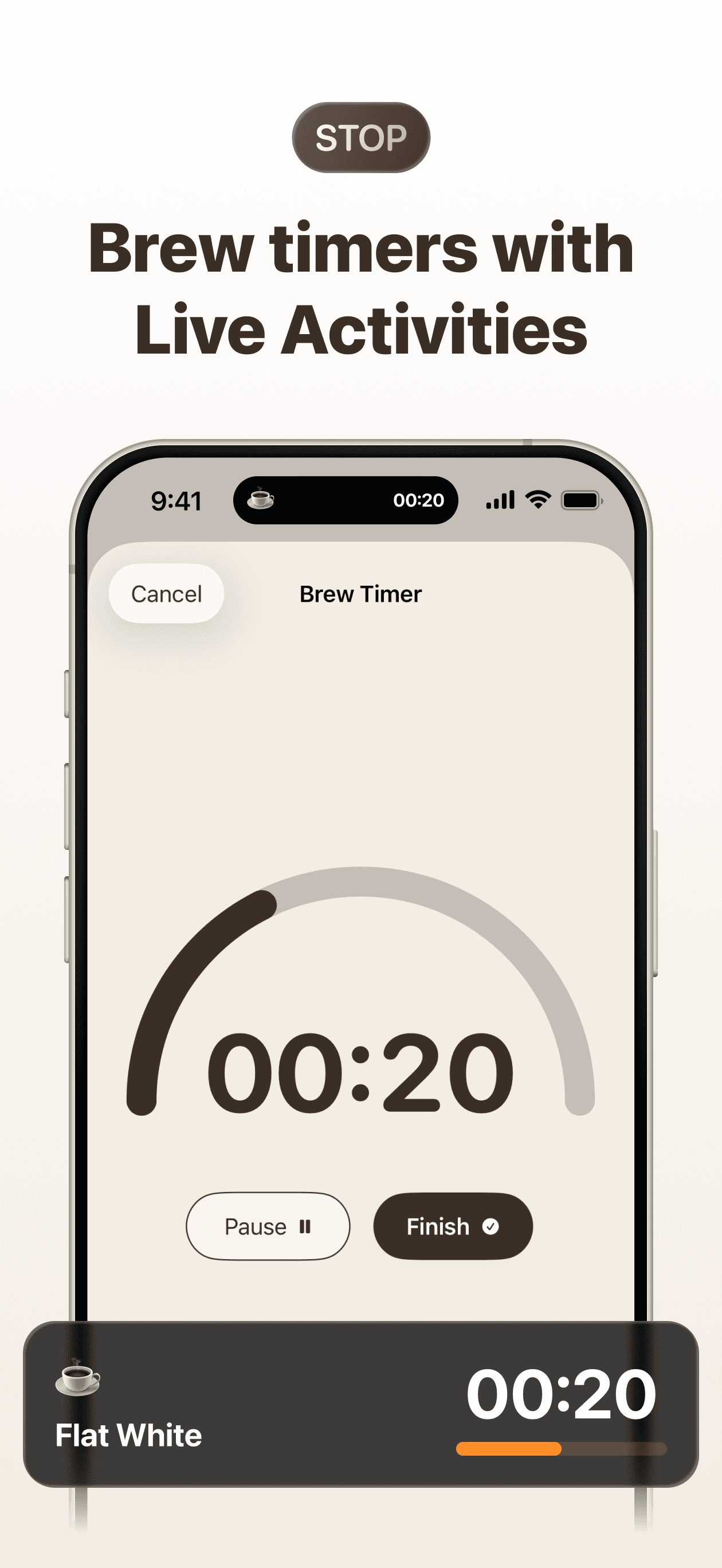Brew timer with Live Activities